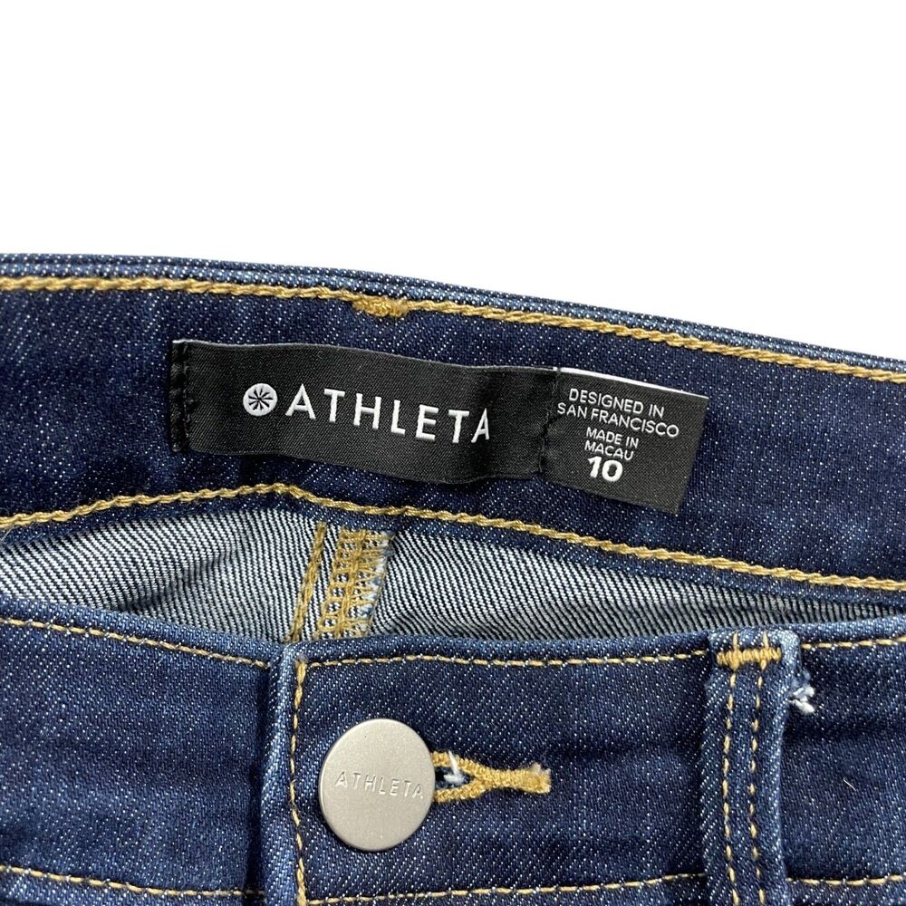 Athleta Jeans 10 Cotton Blend Skinny Fit Pockets - Picture 2 of 6